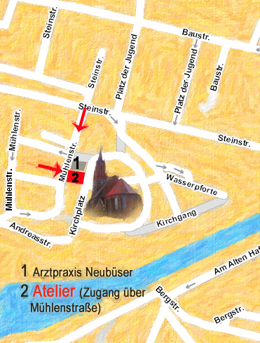 Lageplan Atelier Rathenow